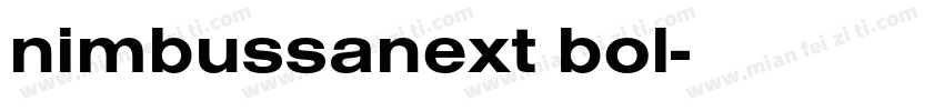 nimbussanext bol字体转换